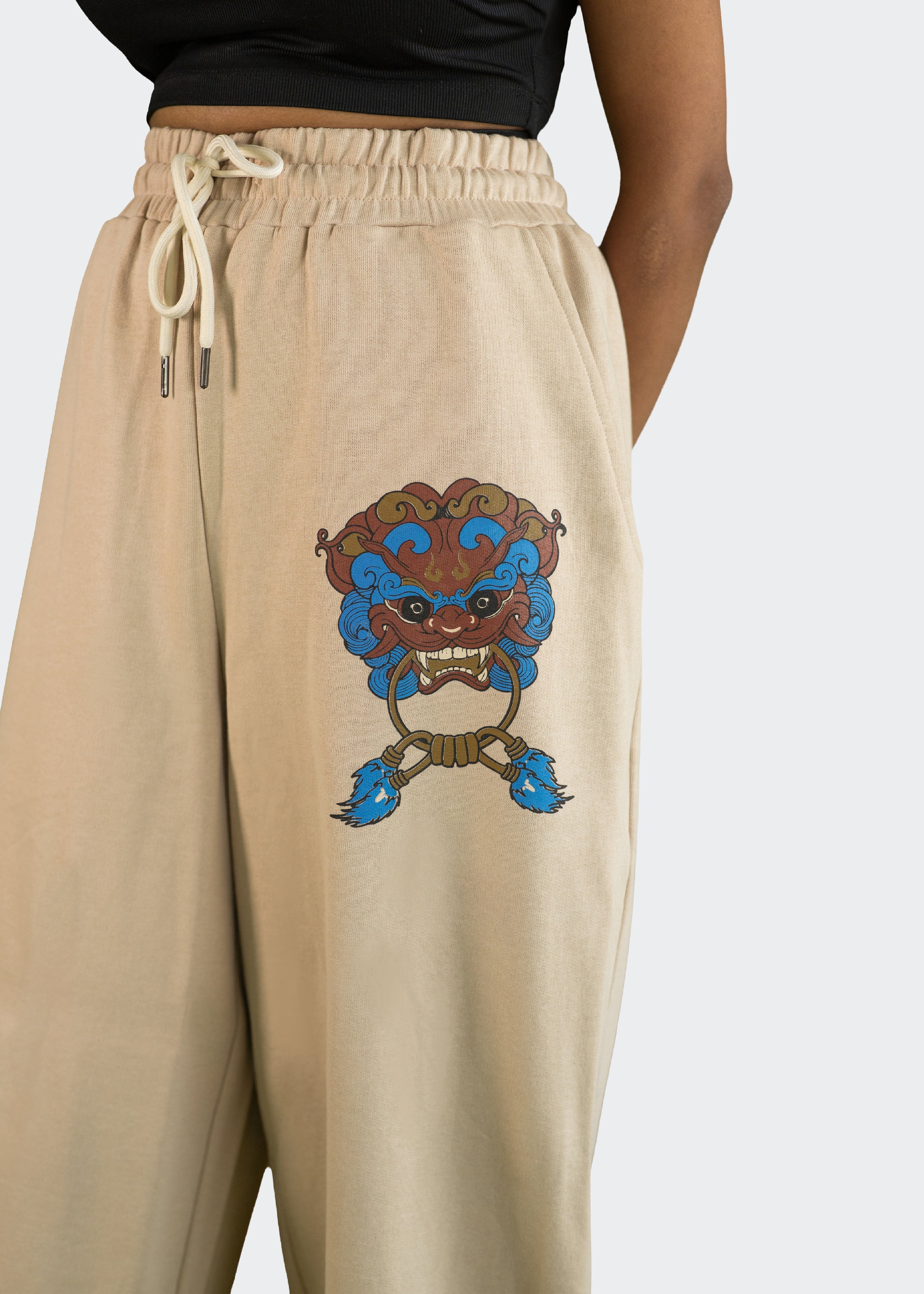 Rudra Organic Cotton Sweatpants - Sand