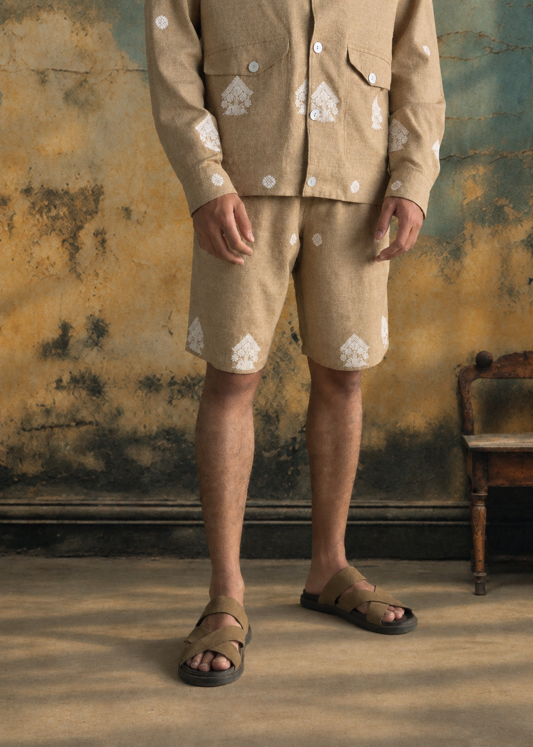 Eri Silk Jacquard Shorts