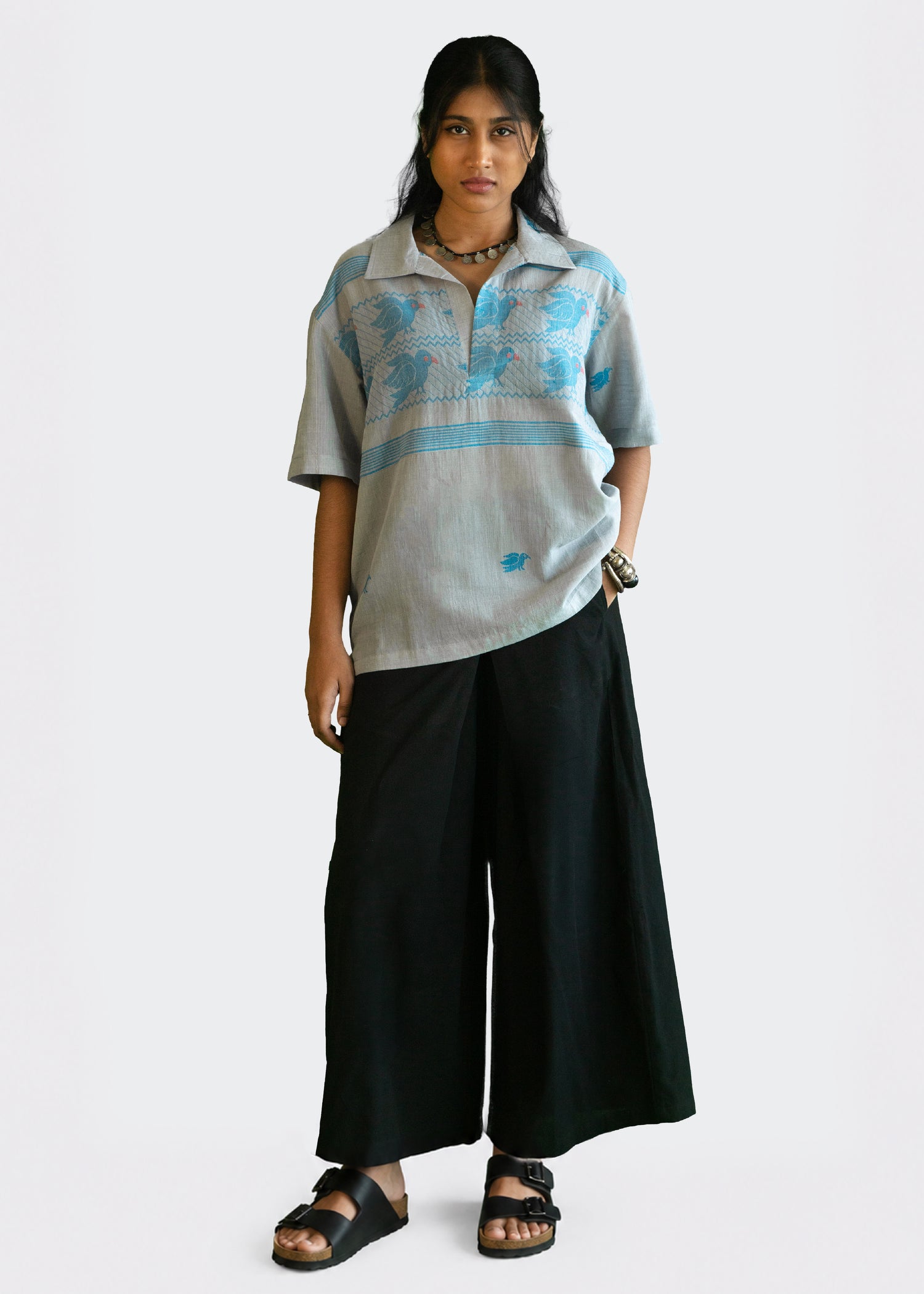 Pakhi Jamdani Shirt