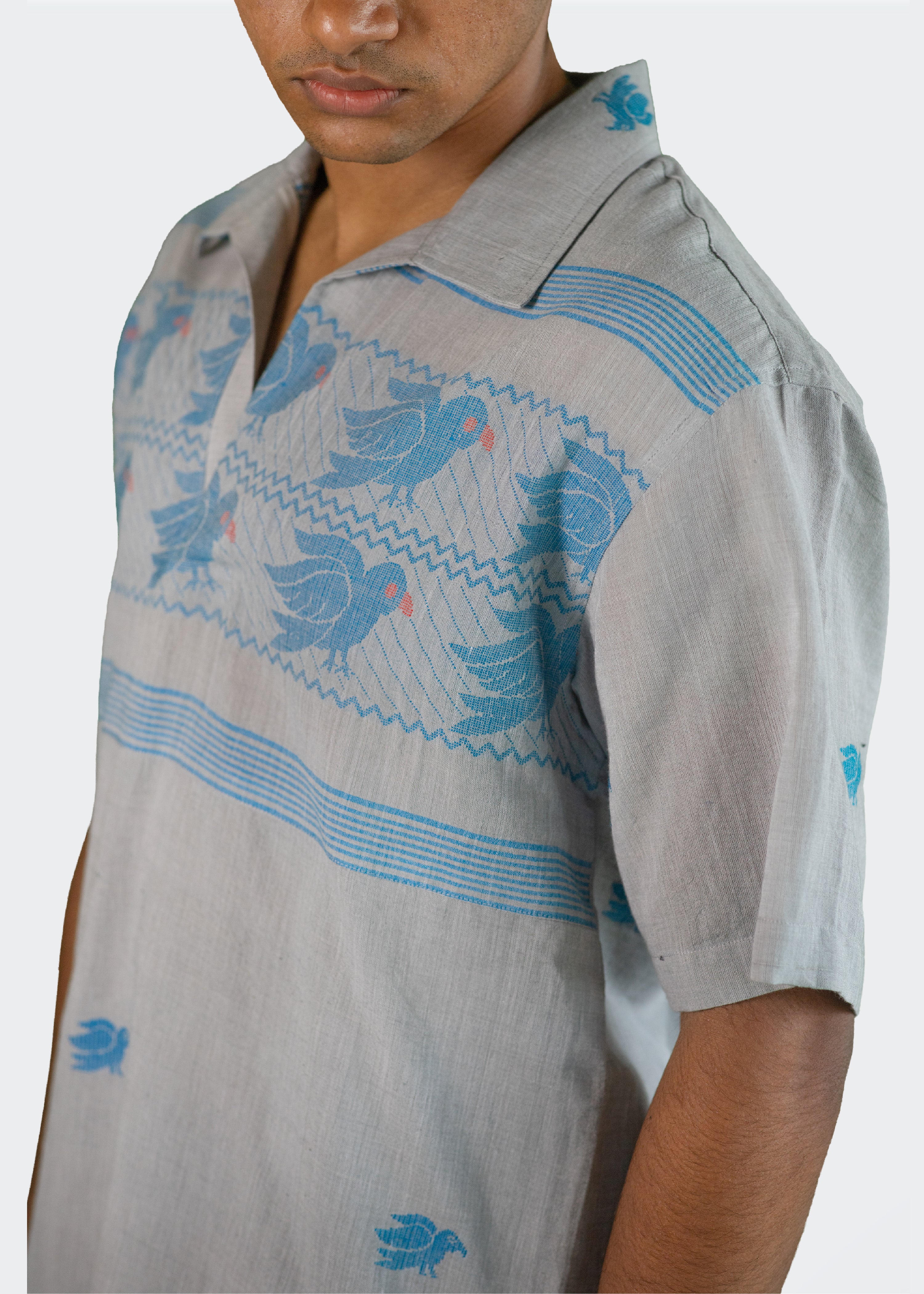 Pakhi Jamdani Shirt