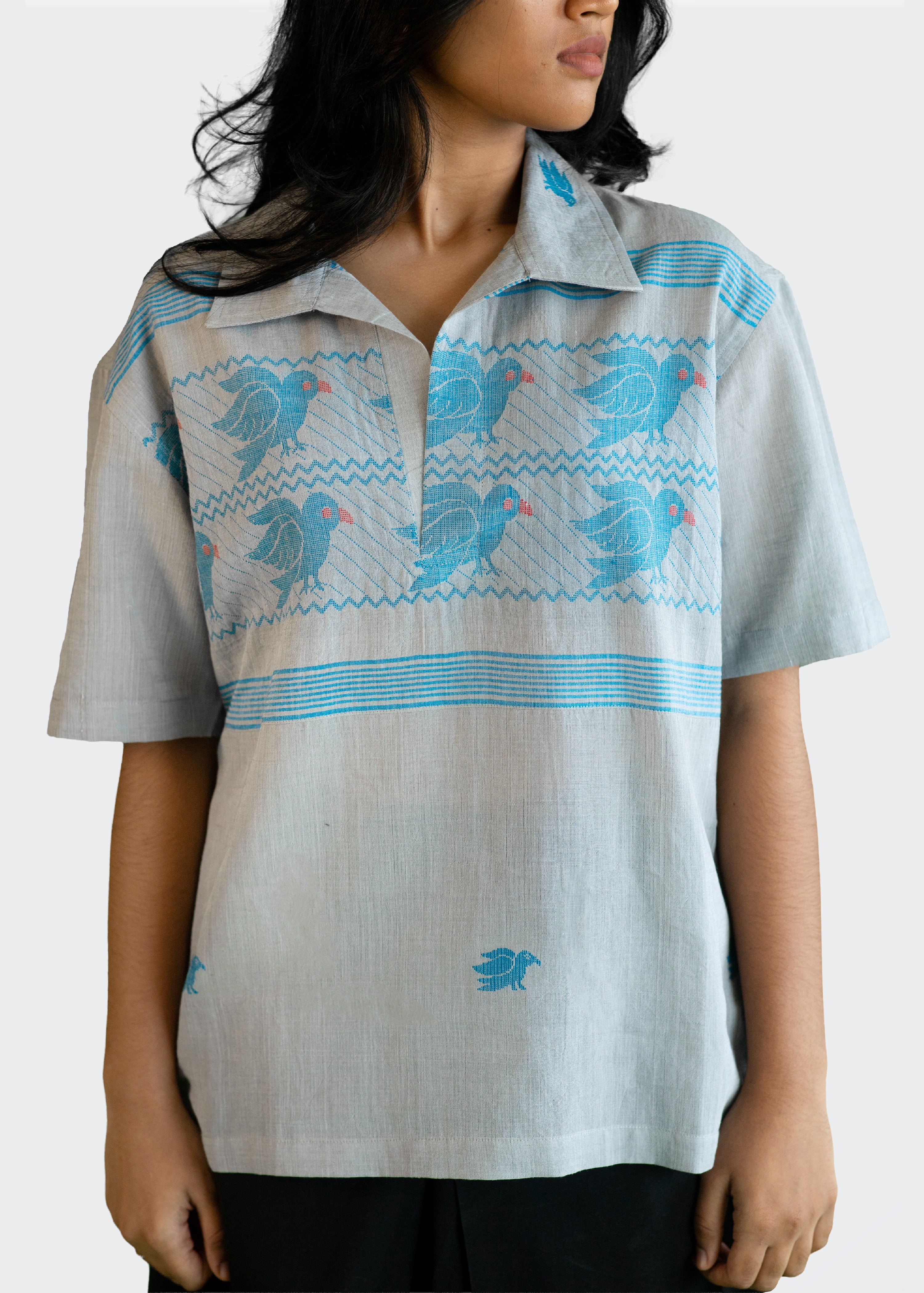 Pakhi Jamdani Shirt