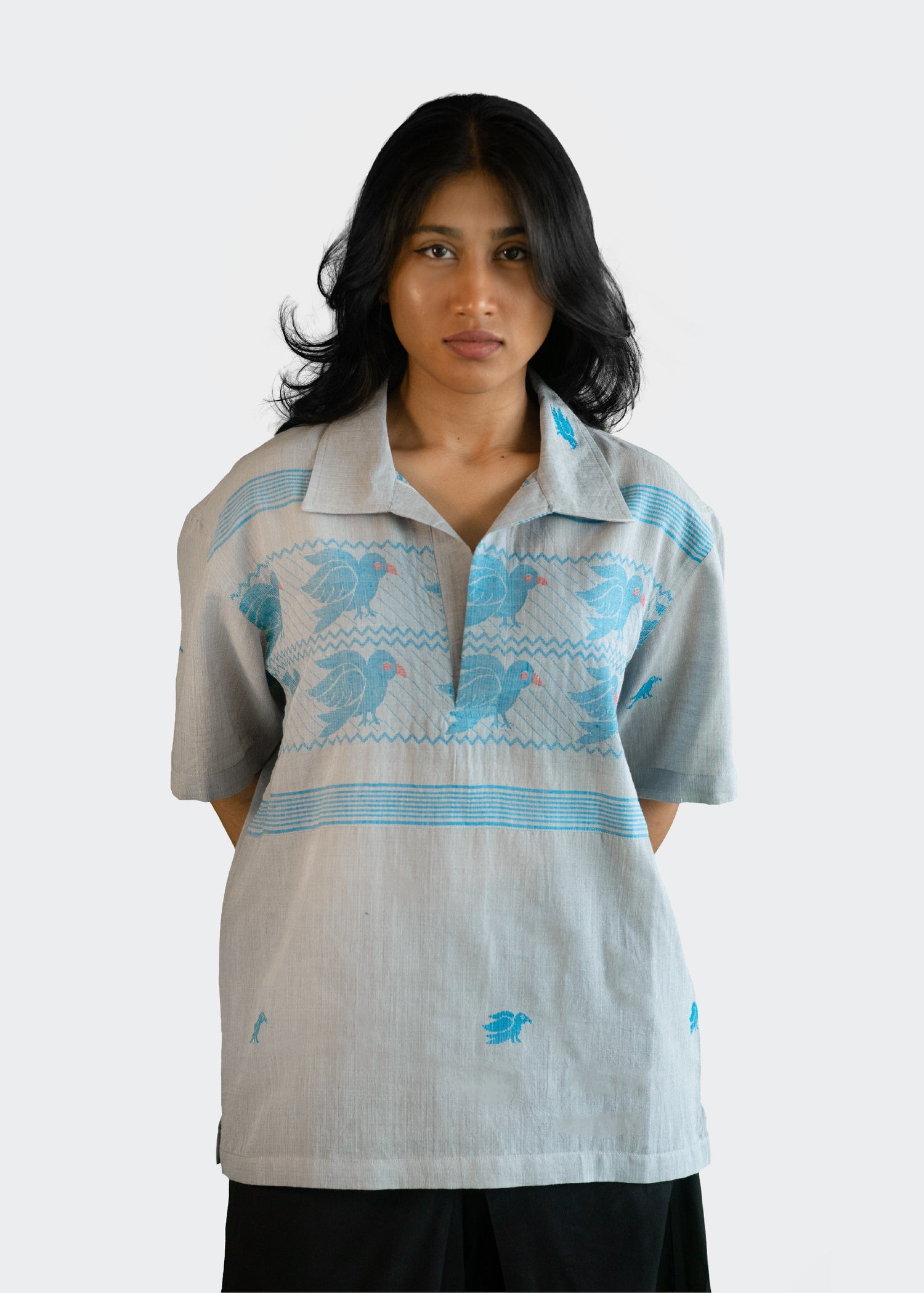 Pakhi Jamdani Shirt