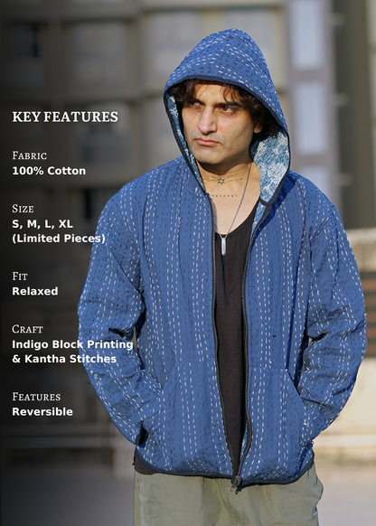 Vayu Reversible Hooded Jacket- 05