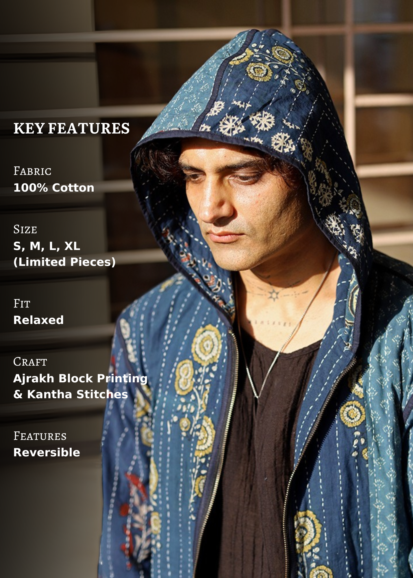 Vayu Reversible Hooded Jacket- 07