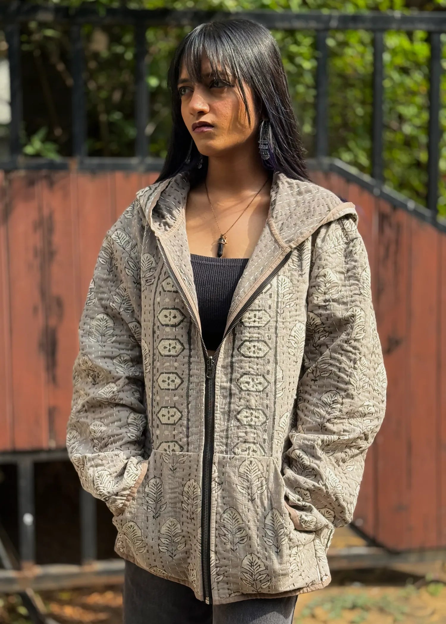 Vayu Reversible Hooded Jacket- 06
