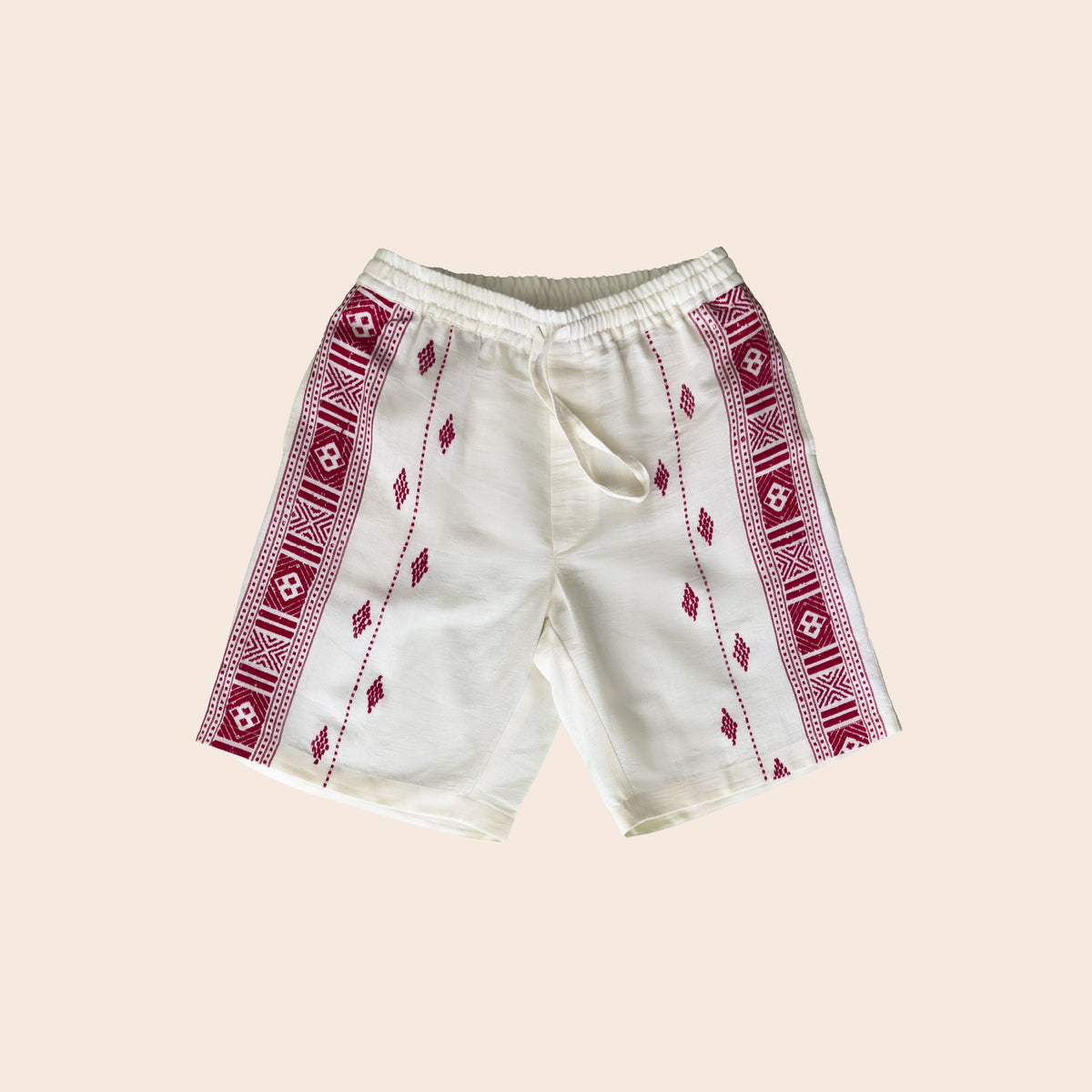 Cotton &amp; Eri Silk Jacquard Shorts