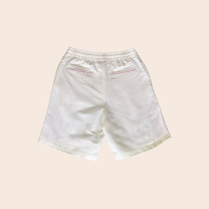 Cotton &amp; Eri Silk Jacquard Shorts