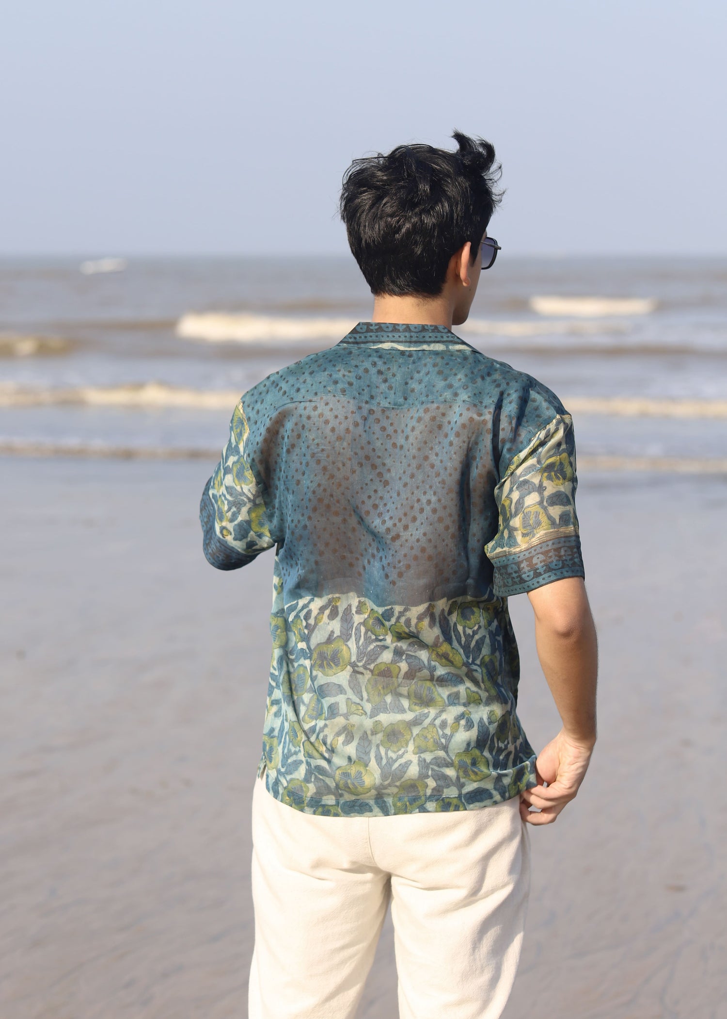 Safar Ajrakh Silk Shirt