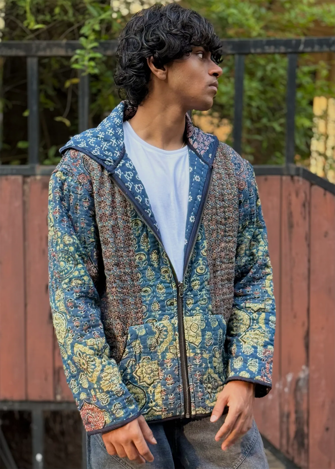 Vayu Reversible Hooded Jacket (Quilted)- 03