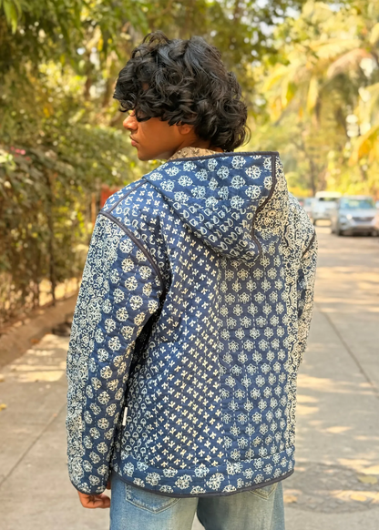 Vayu Reversible Hooded Jacket (Quilted)- 04