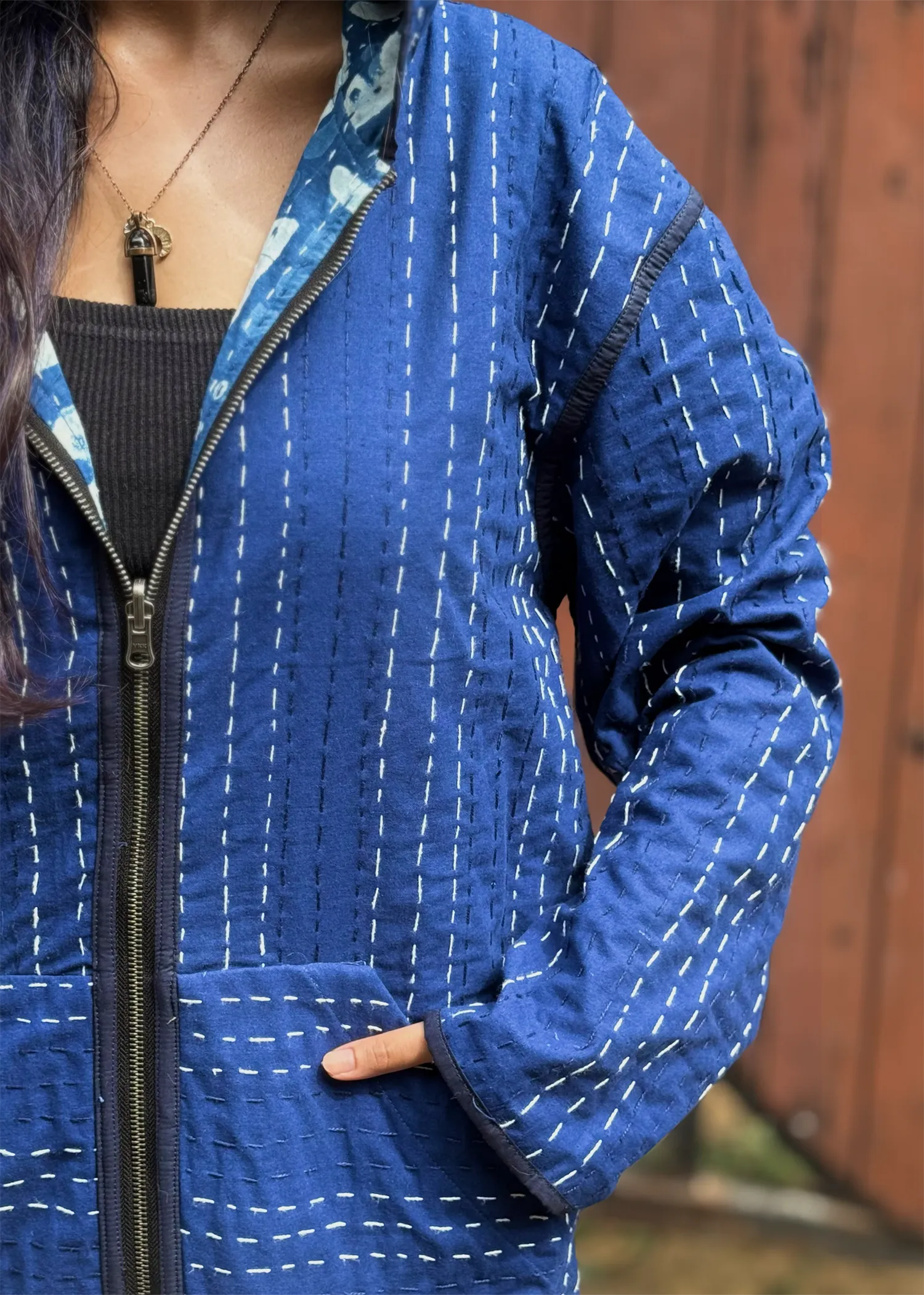 Vayu Reversible Hooded Jacket- 09