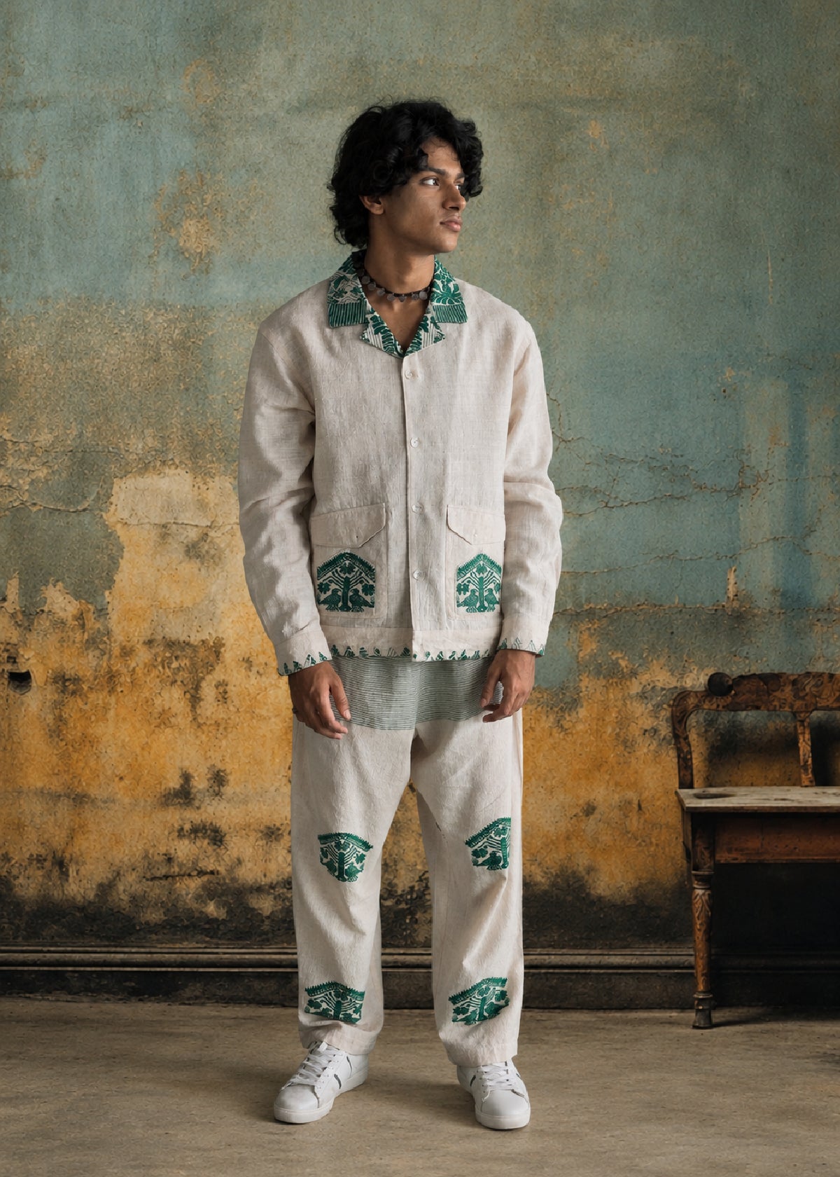 Handloom Jacquard Pants