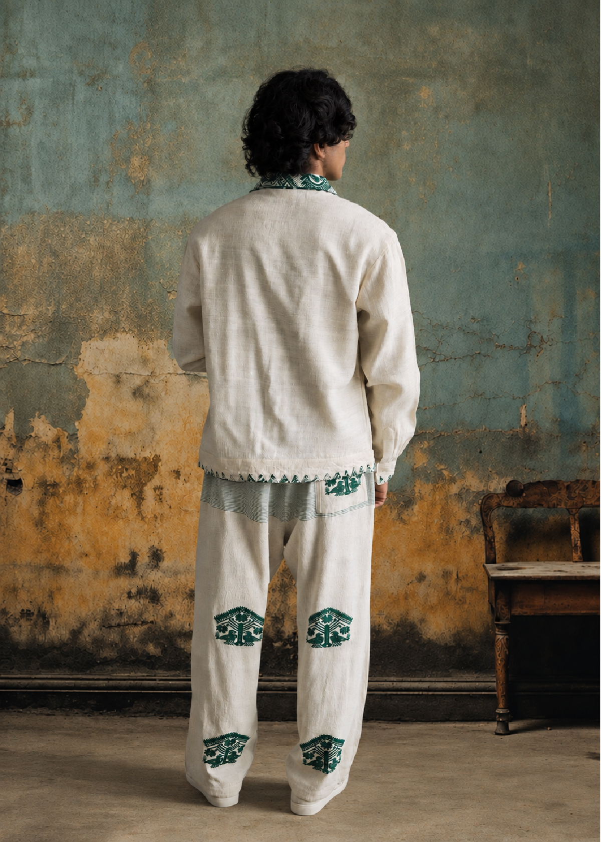 Handloom Jacquard Pants