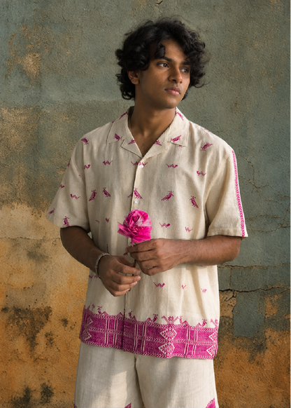 Eri Silk Jacquard Shirt