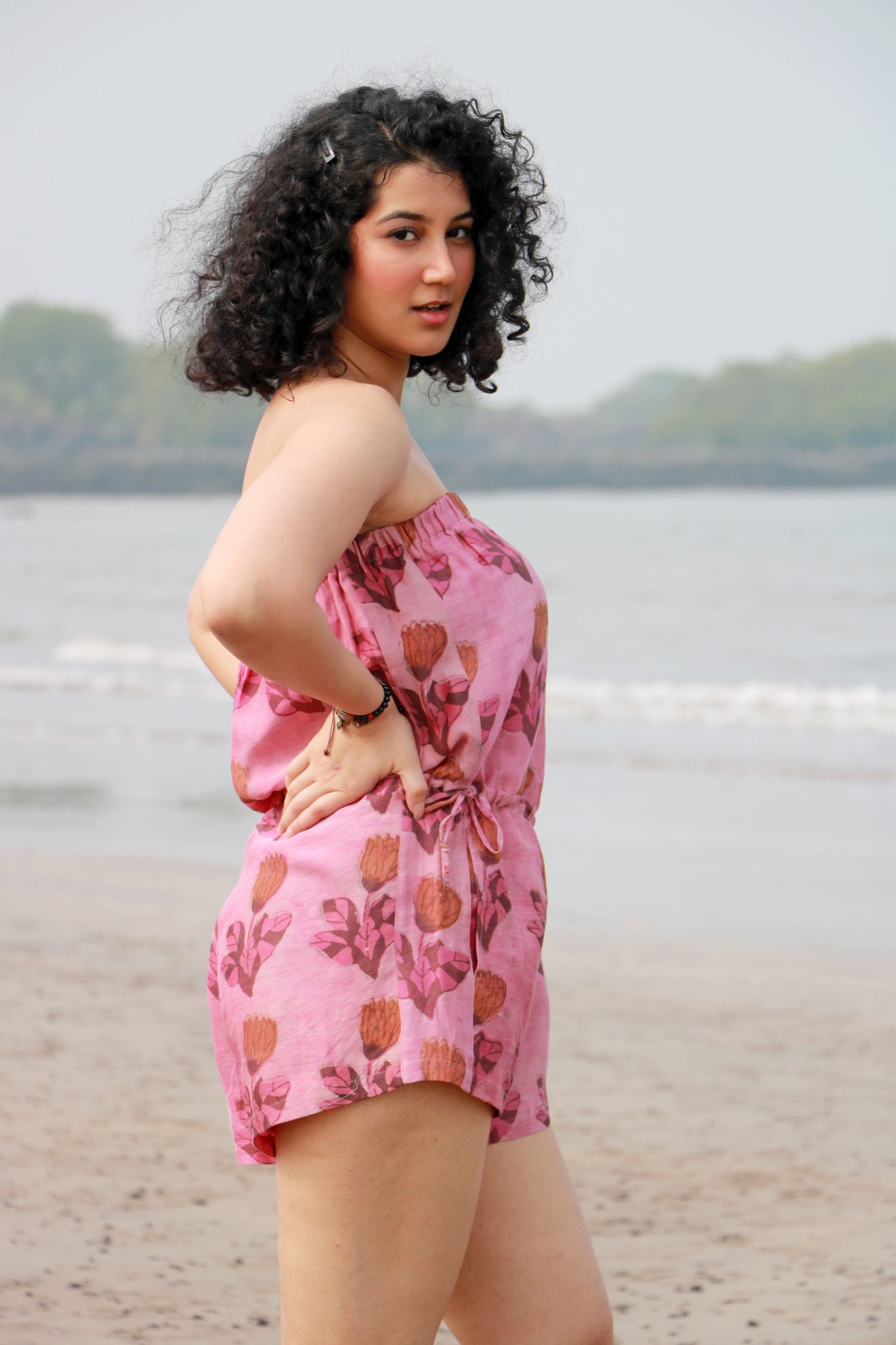 Rihla Ajrakh Chanderi Silk Playsuit