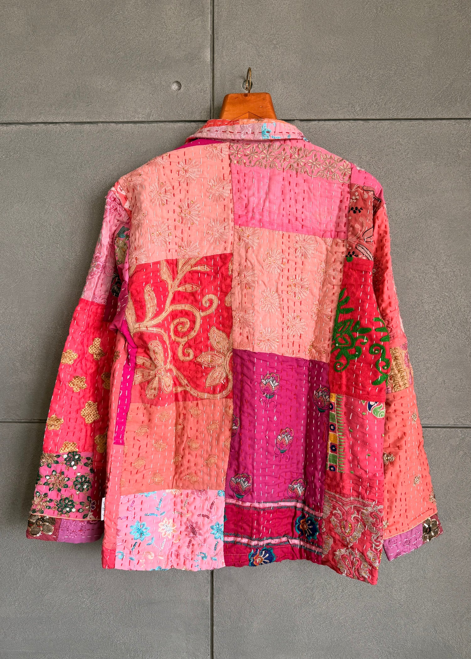 Pink Patchwork Blazer
