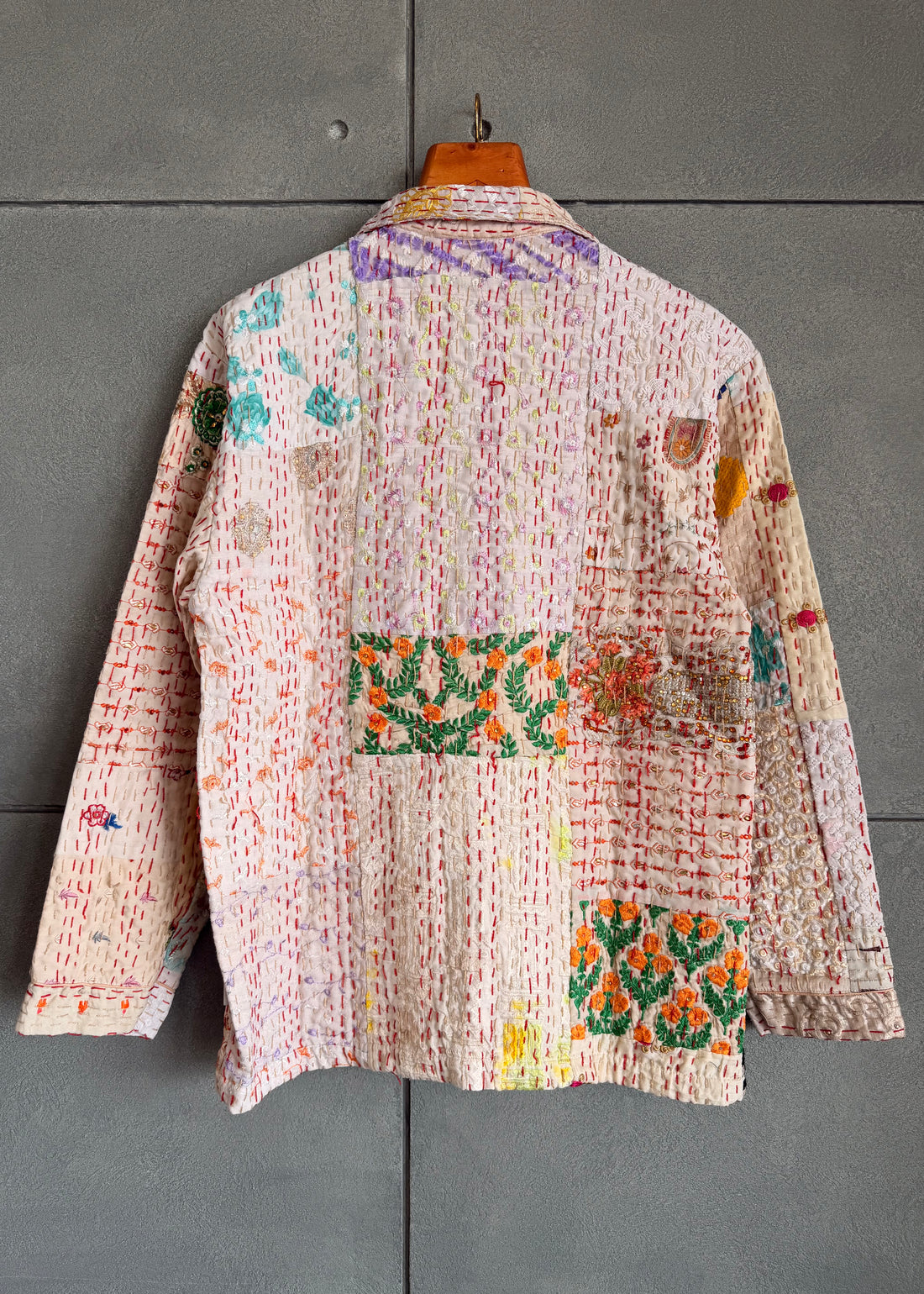 Ivory Patchwork Blazer
