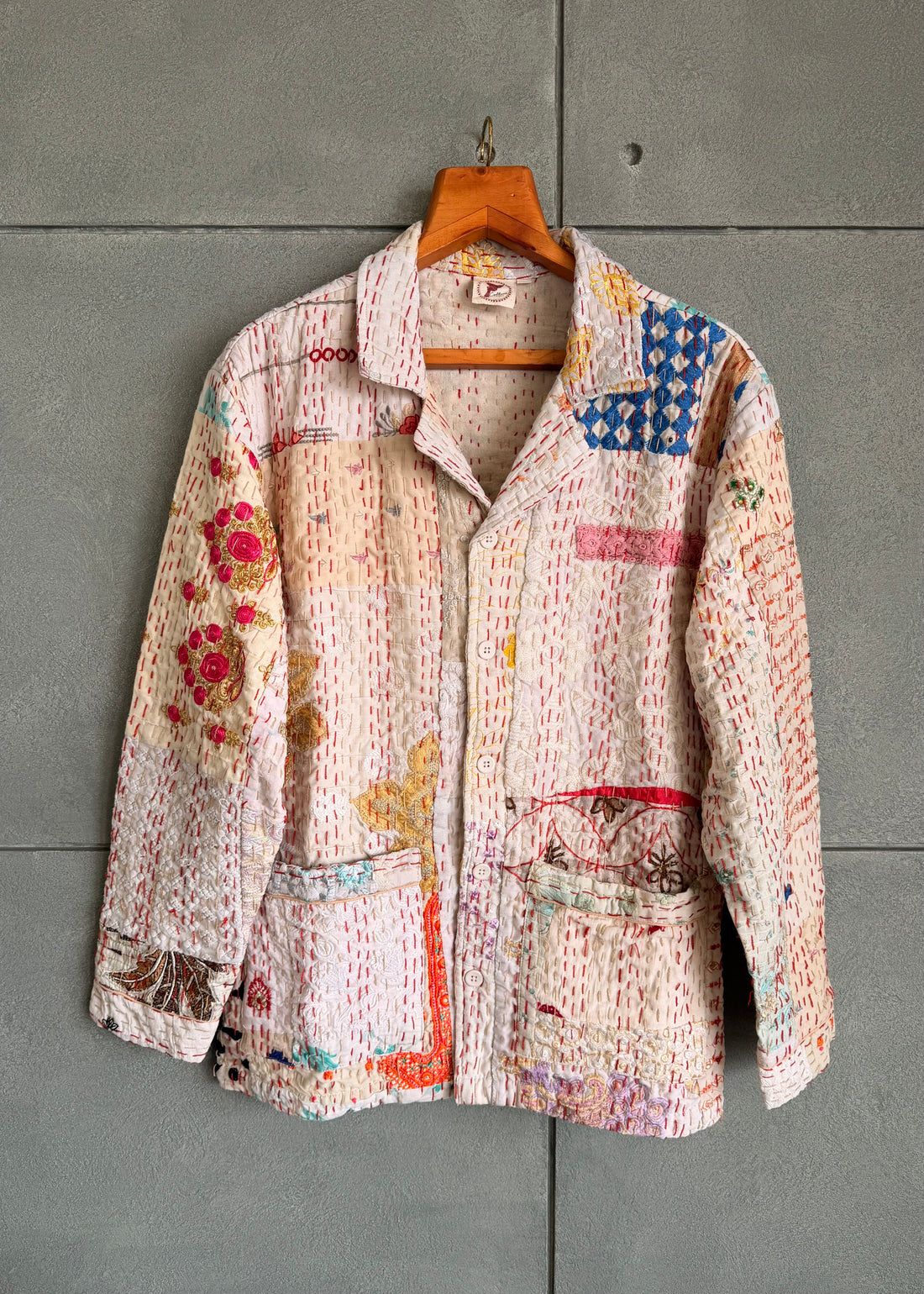 Ivory Patchwork Blazer