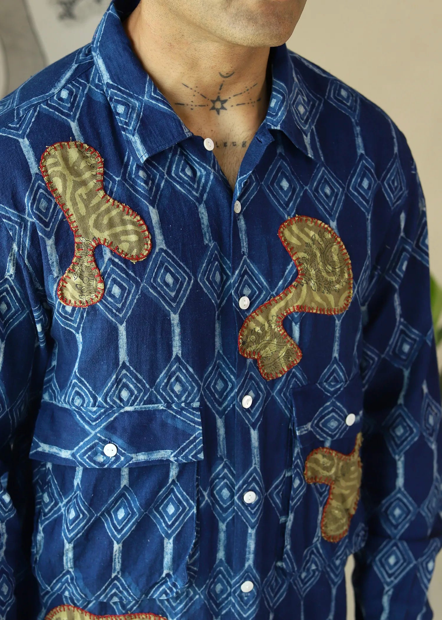 Neel Indigo Khadi Overshirt