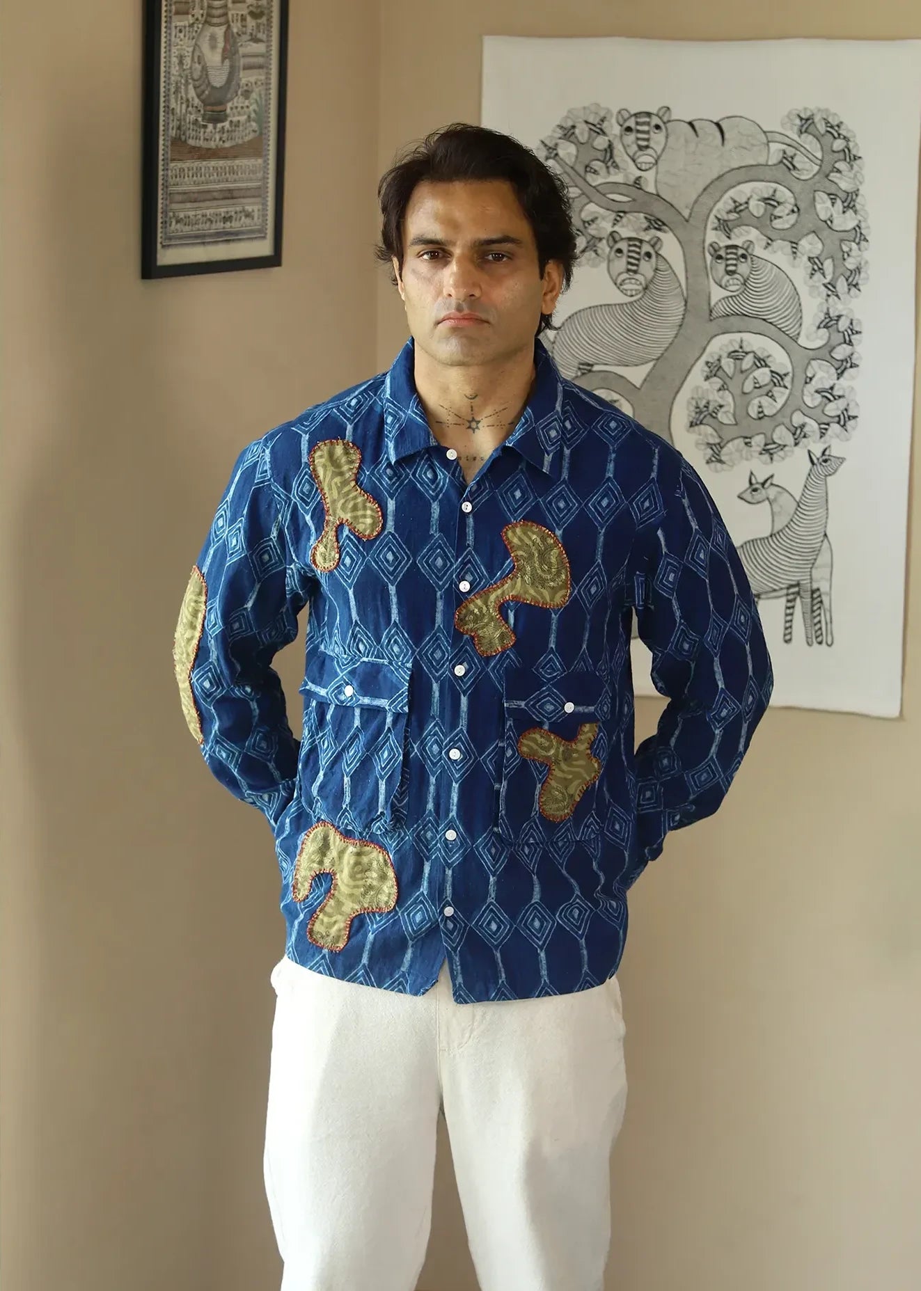 Neel Indigo Khadi Overshirt