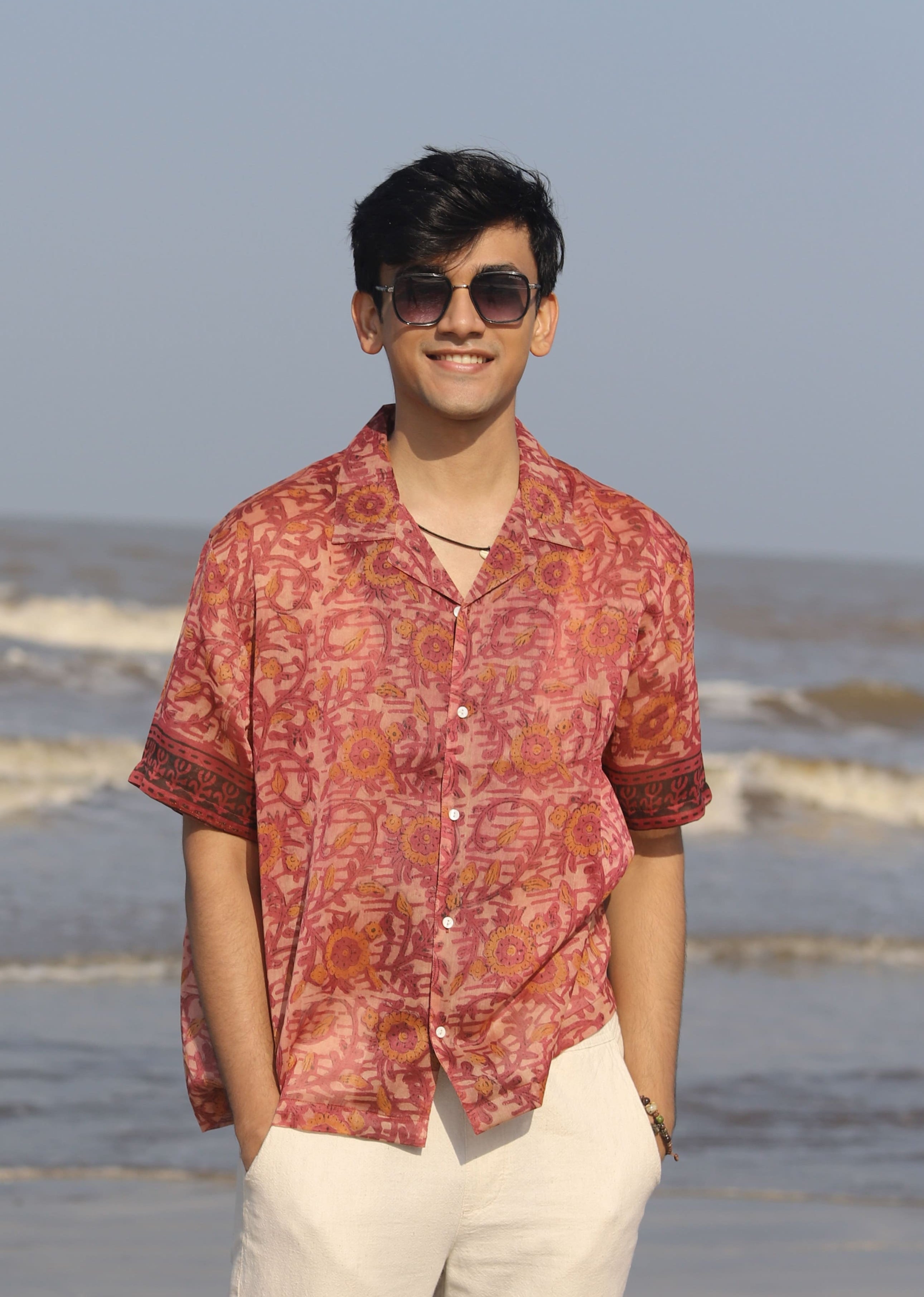 Noor Ajrakh Silk Shirt