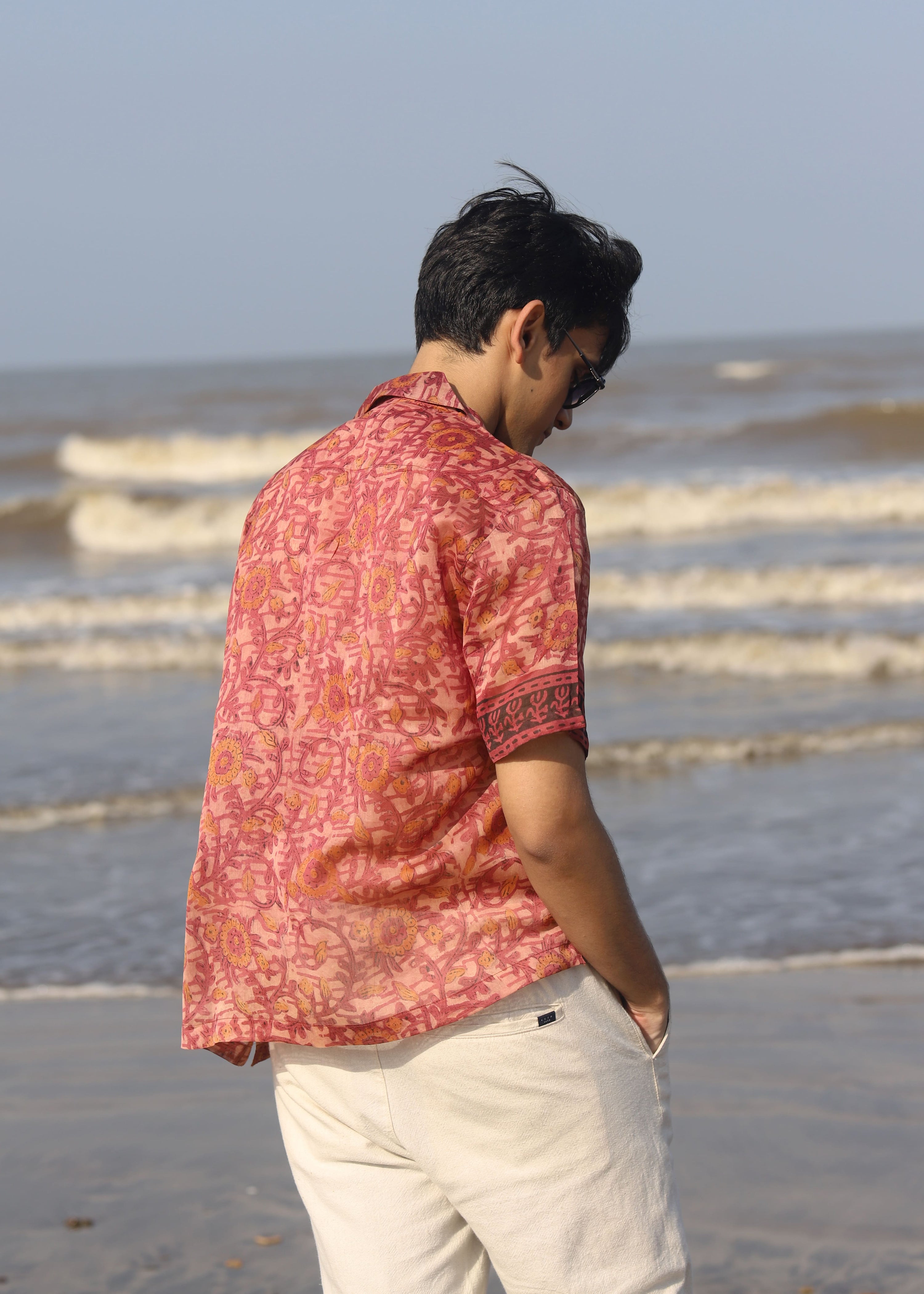 Noor Ajrakh Silk Shirt
