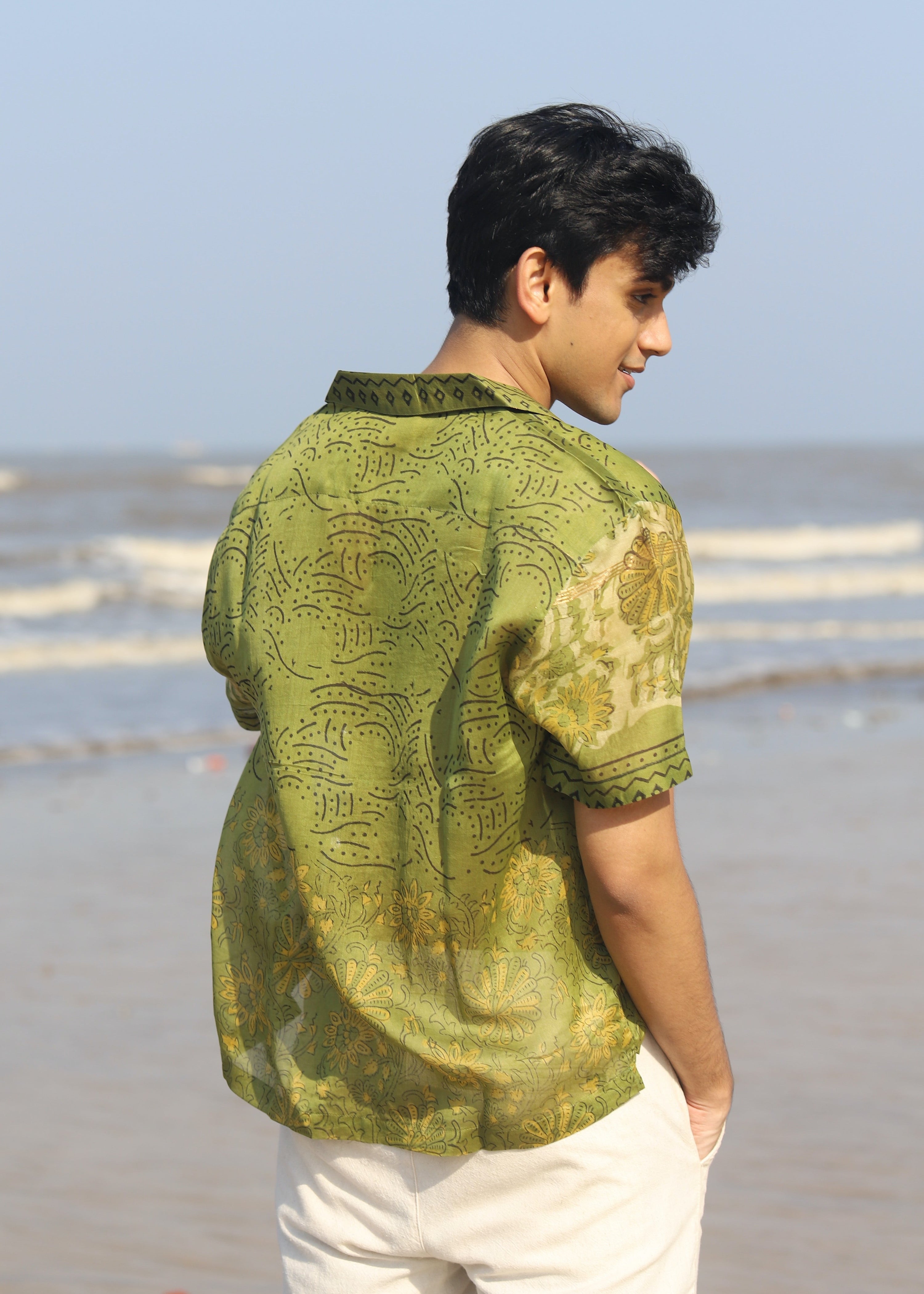 Sehr Ajrakh Silk Shirt