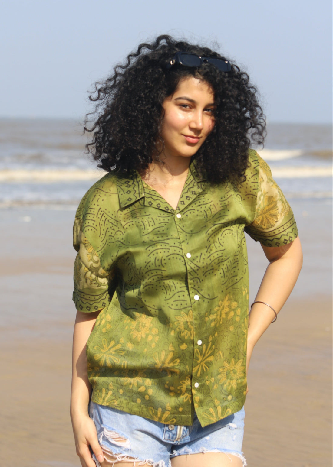 Sehr Ajrakh Silk Shirt