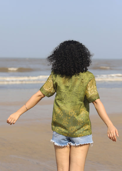 Sehr Ajrakh Silk Shirt
