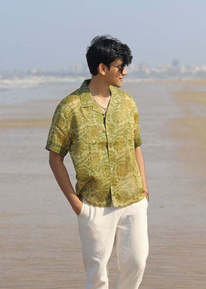 Ziba Ajrakh Silk Shirt