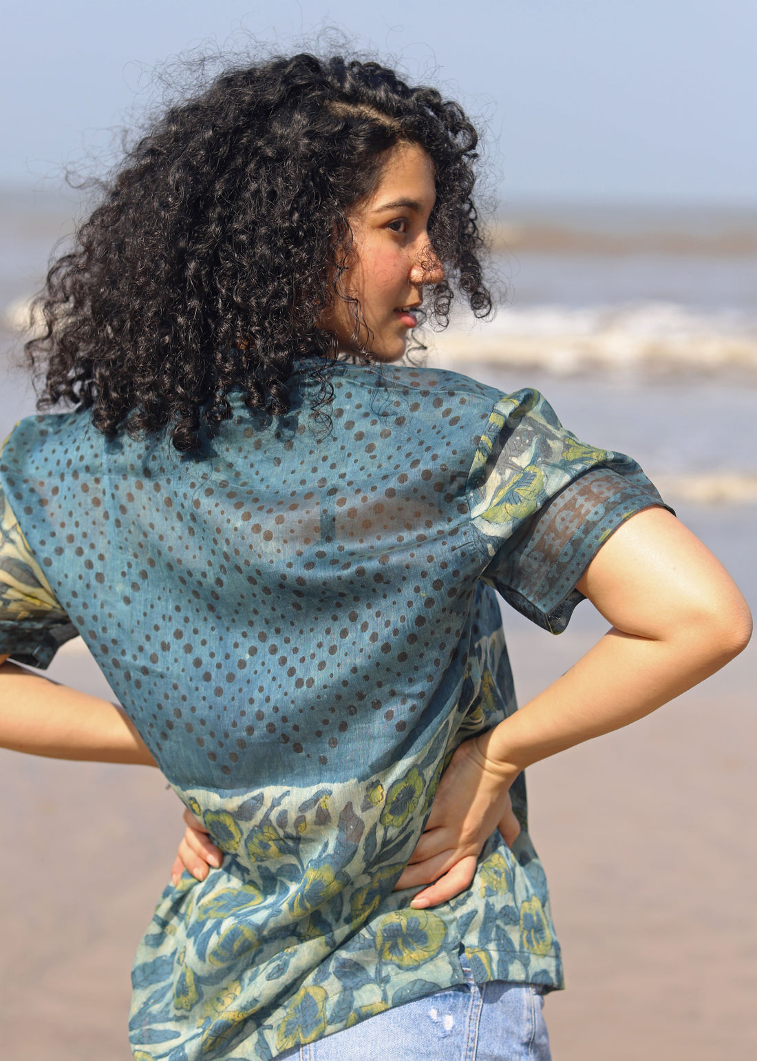 Safar Ajrakh Silk Shirt