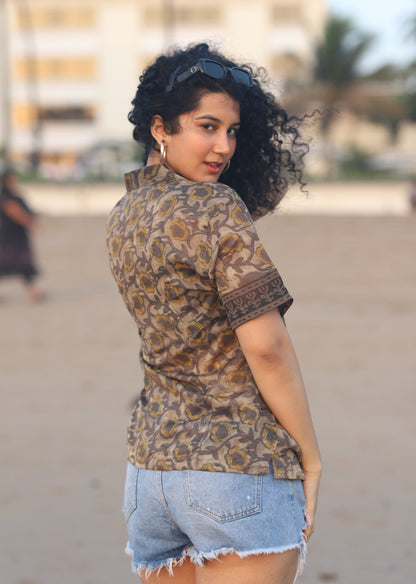 Mahi Ajrakh Silk Shirt