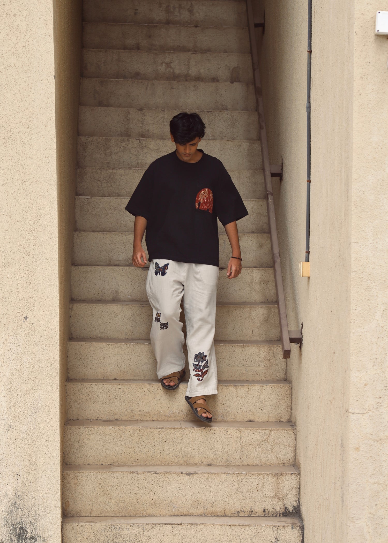 Haathi Appliqué Woven Tee