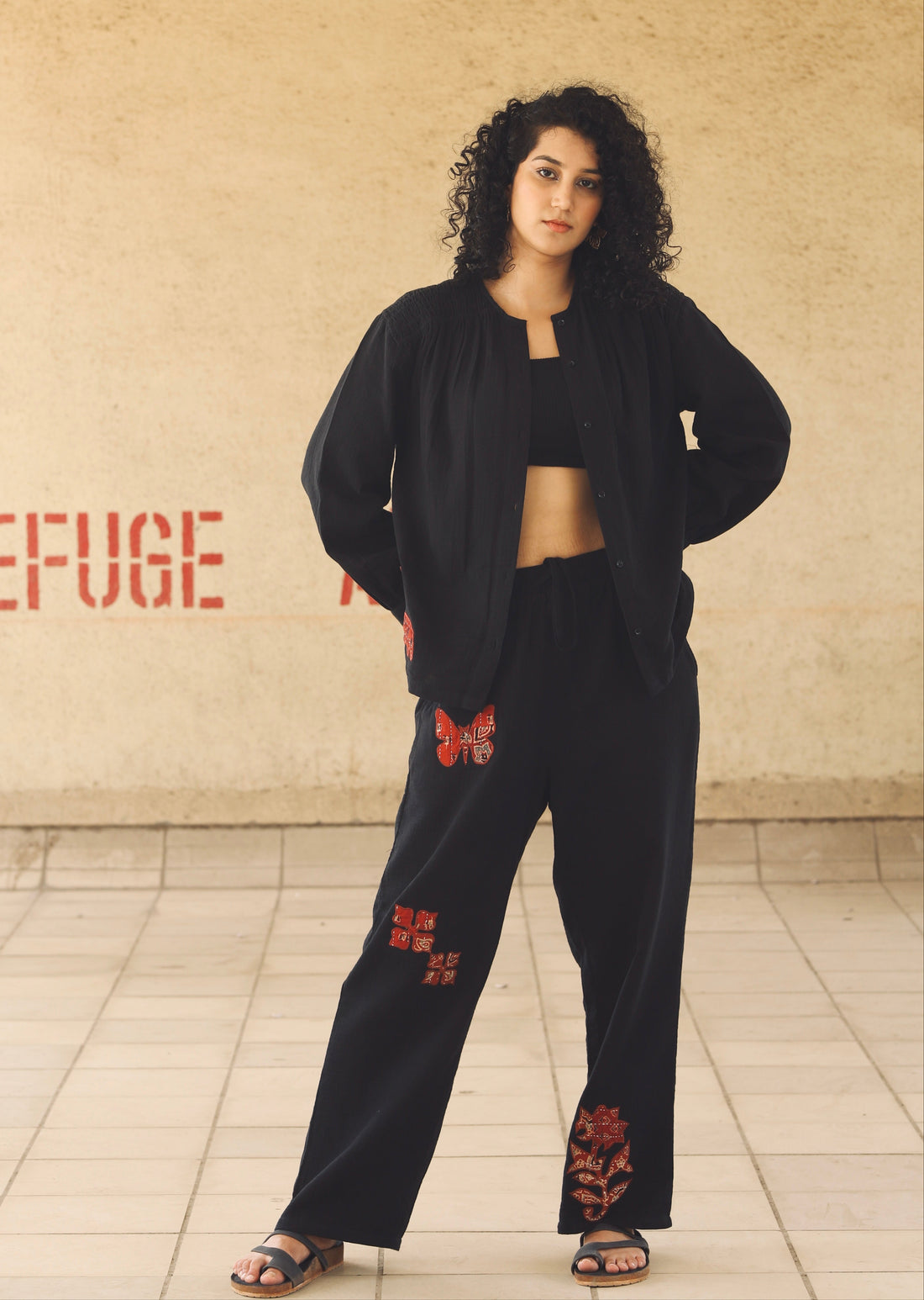 Titli Appliqué Artisan Pants