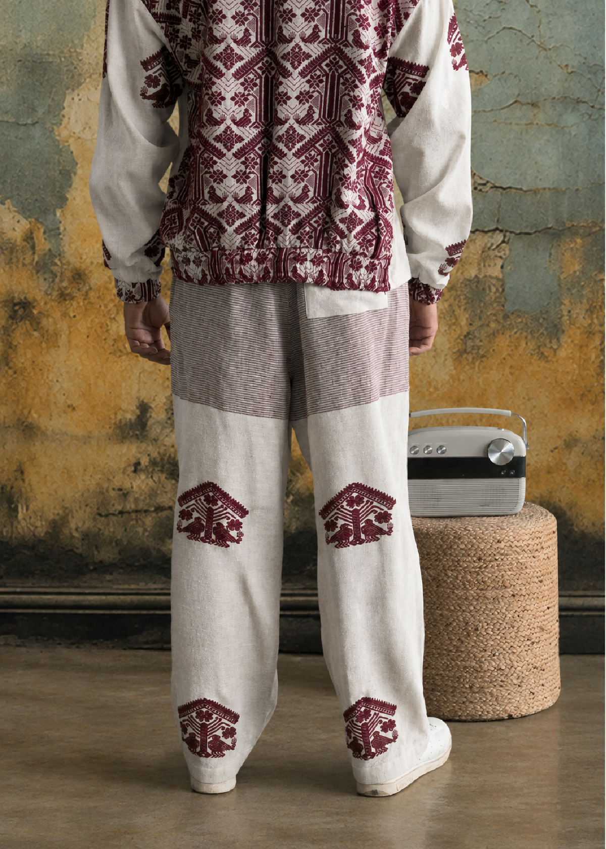 Silk Jacquard Pants