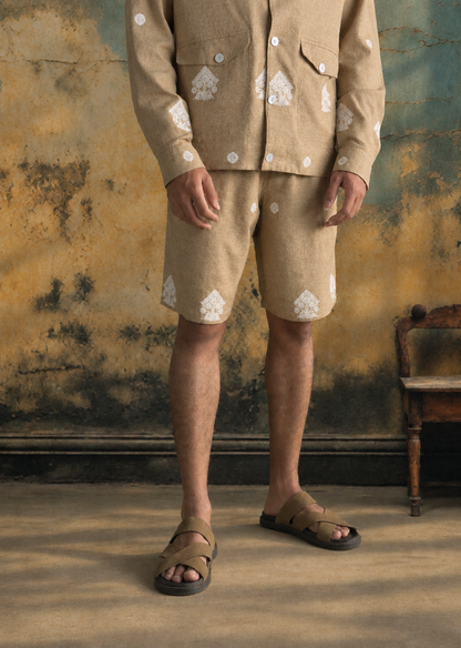 Eri Silk Jacquard Shorts
