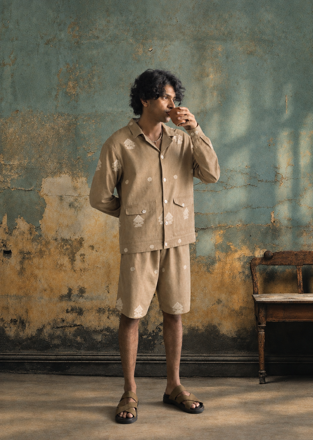 Silk Safari Shirt Jacket